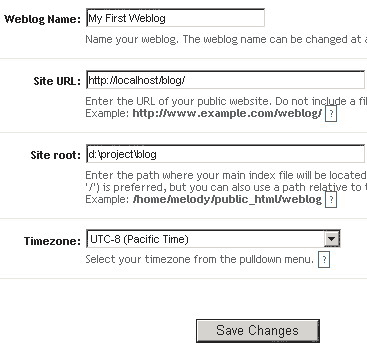 firstblogsetting