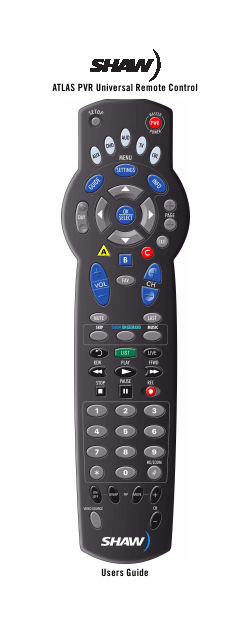 shaw_atlas_pvr_universal_remote_control