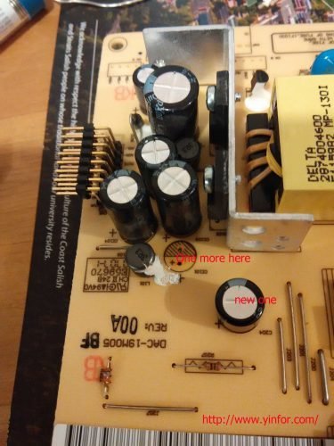 Install new capacitors.