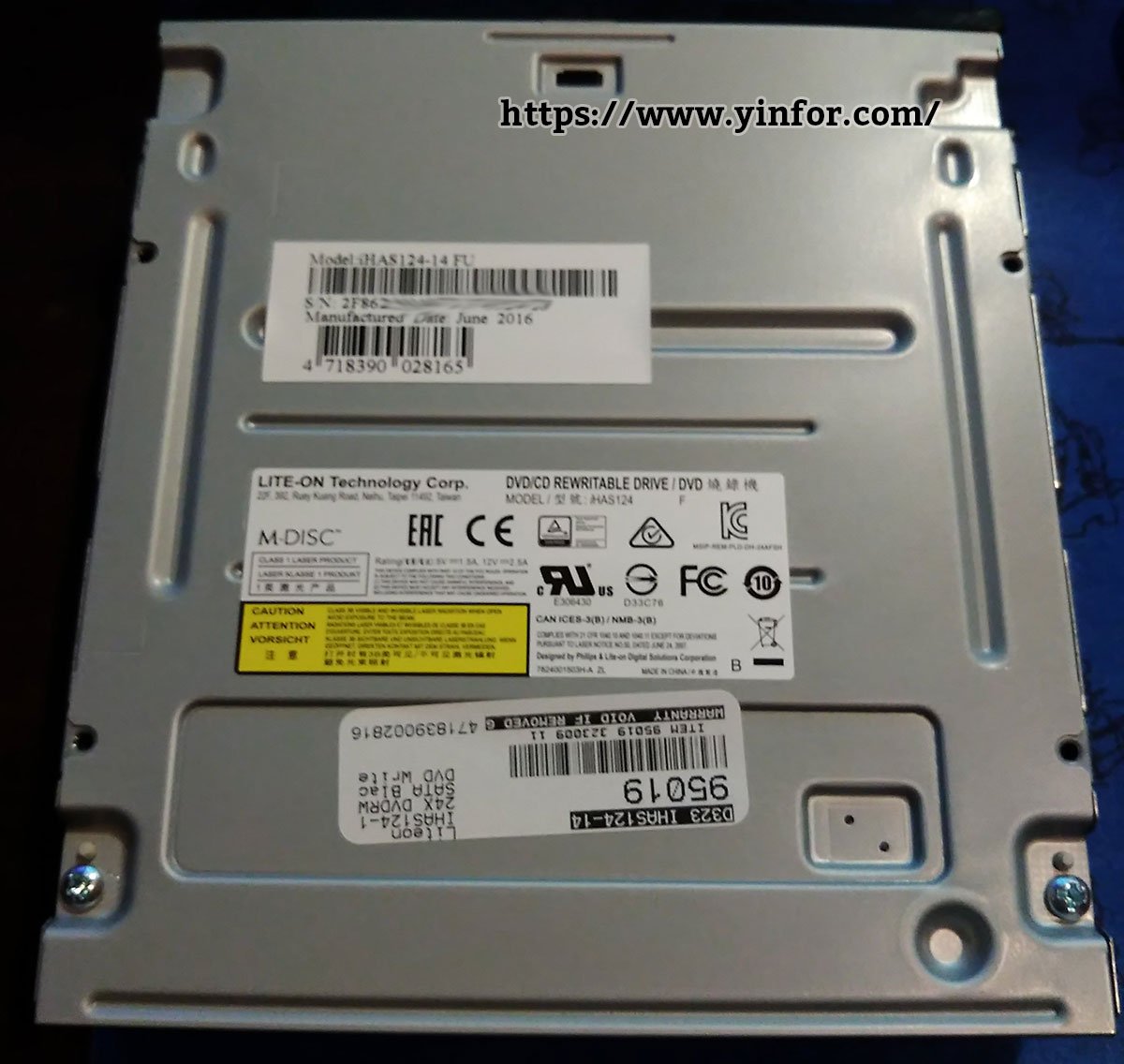 Liteon IHAS124-14 24X DVDRW SATA Black DVD Writer - David Yin's Blog Liteon IHAS124-14 24X DVDRW SATA Black DVD Writer - David Yin's Blog