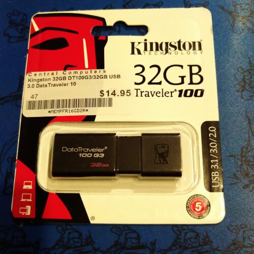 Lil Søjle Moske Kingston DataTraveler 100 G3 32GB USB Drive - David Yin's Blog