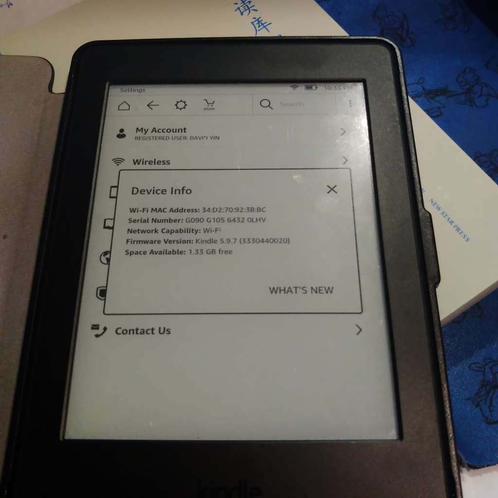 Upgrade my Kindle Paperwhite 7th David Yin's Blog