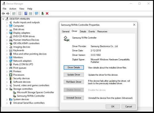 samsung nvme driver for the windows 7