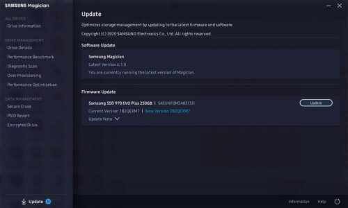 Update Samsung 970 Evo Plus Nvme M 2 Ssd Firemware David Yin S Blog Update Samsung 970 Evo Plus Nvme M 2 Ssd Firemware David Yin S Blog