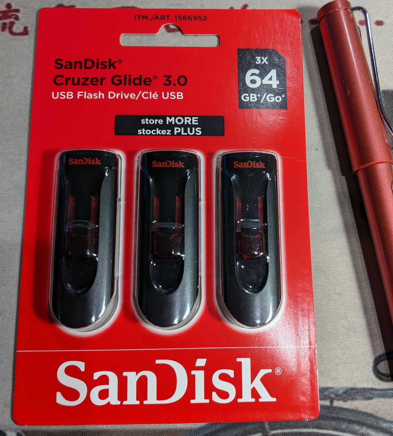 SanDisk Cruzer Glide 3.0 3 Pack 64GB USB Flash Drive David Yin s