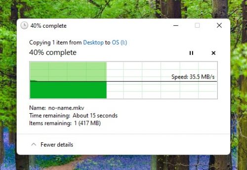 Desktop to SSD speed