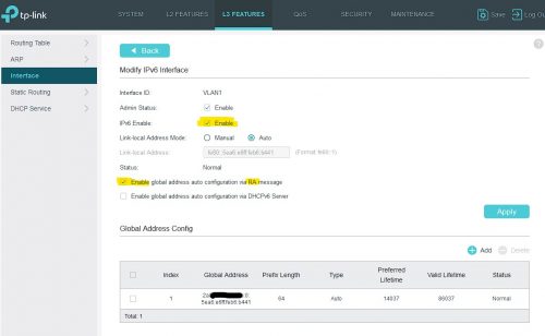 IPv6 enable