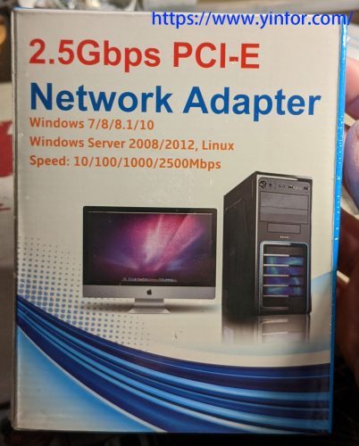 2.5Gbps PCIe network adapter