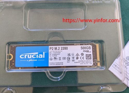 Crucial P2 NVMe drive