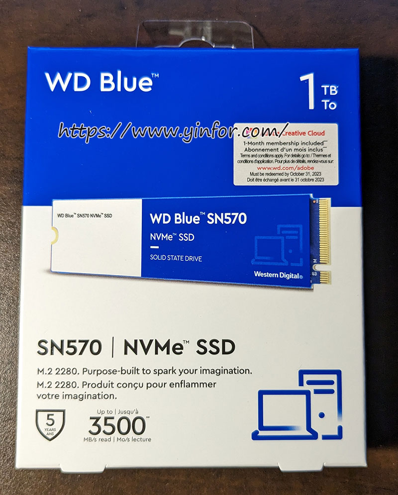 SN570 1TB box