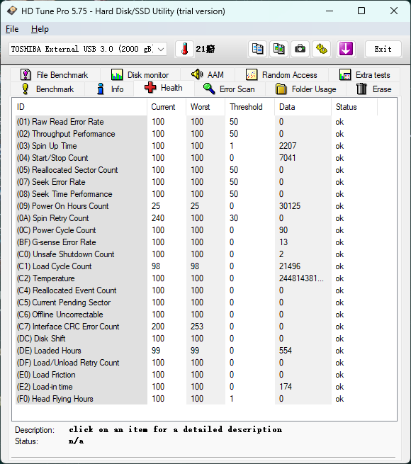 2TB External S.M.A.R.T