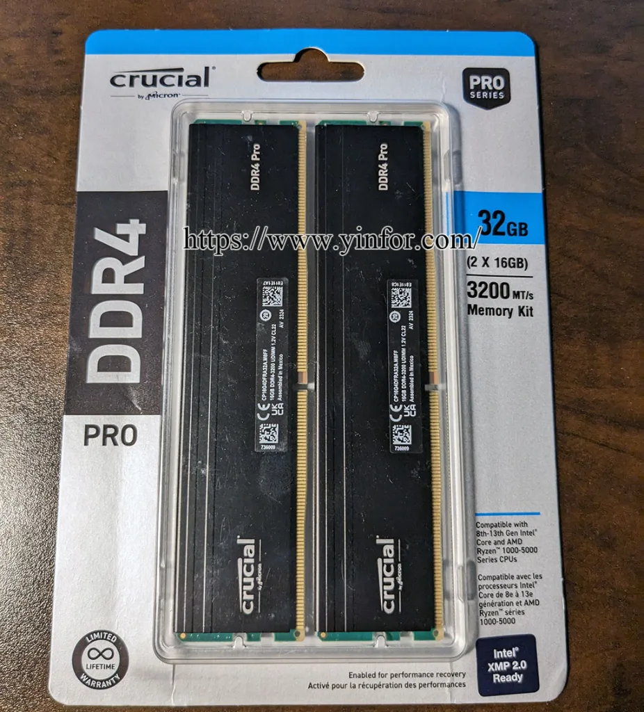 Crucial DDR4 32GB Front Pack