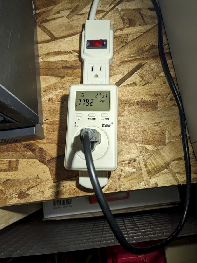 Power Consumption of the NAS